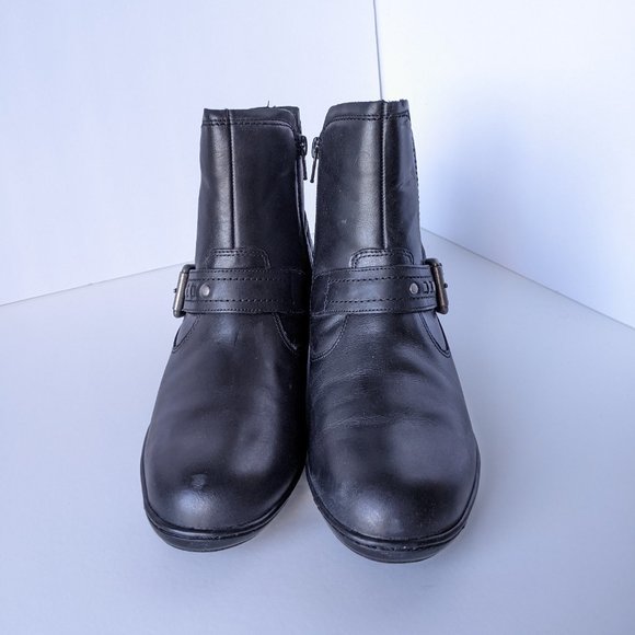 David Tate Art Booties in Black Leather - Picture 3 of 10